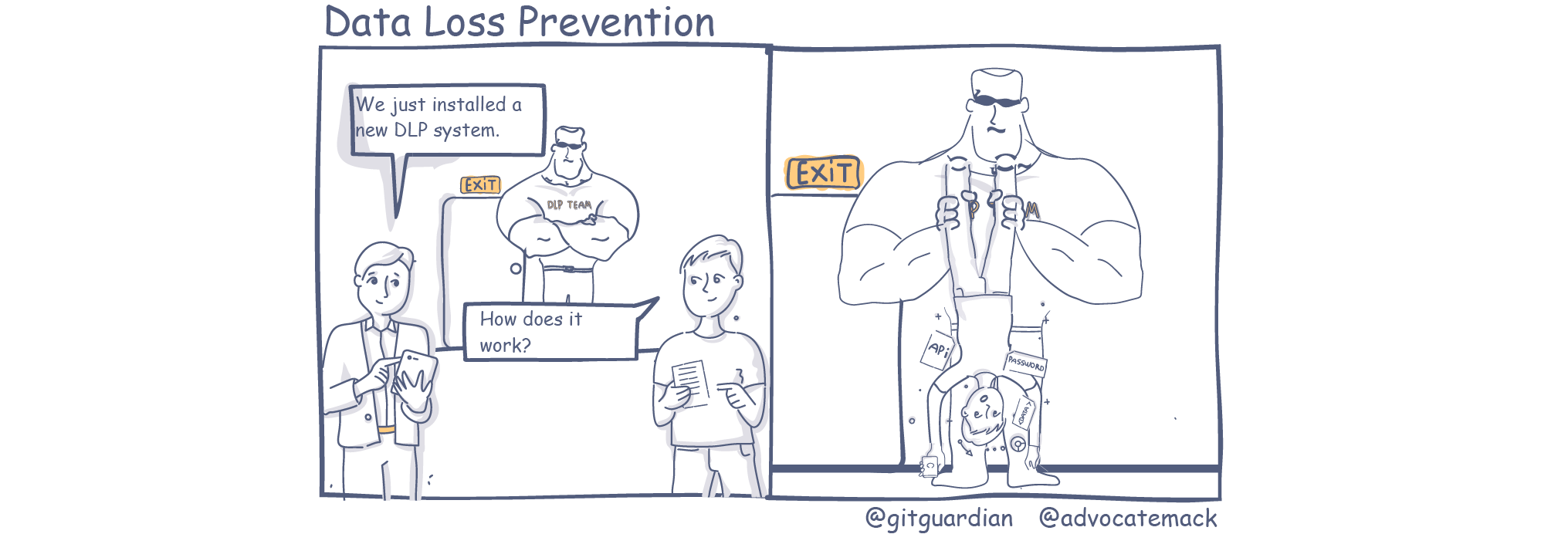 Data Loss Prevention Comic