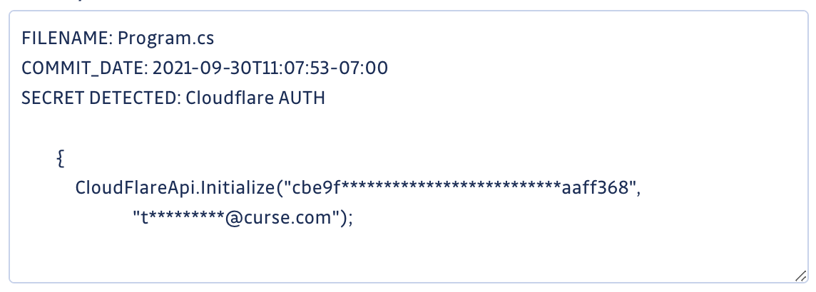 Cloudflare keys to disable protections on attacks like DDOS attacks. 