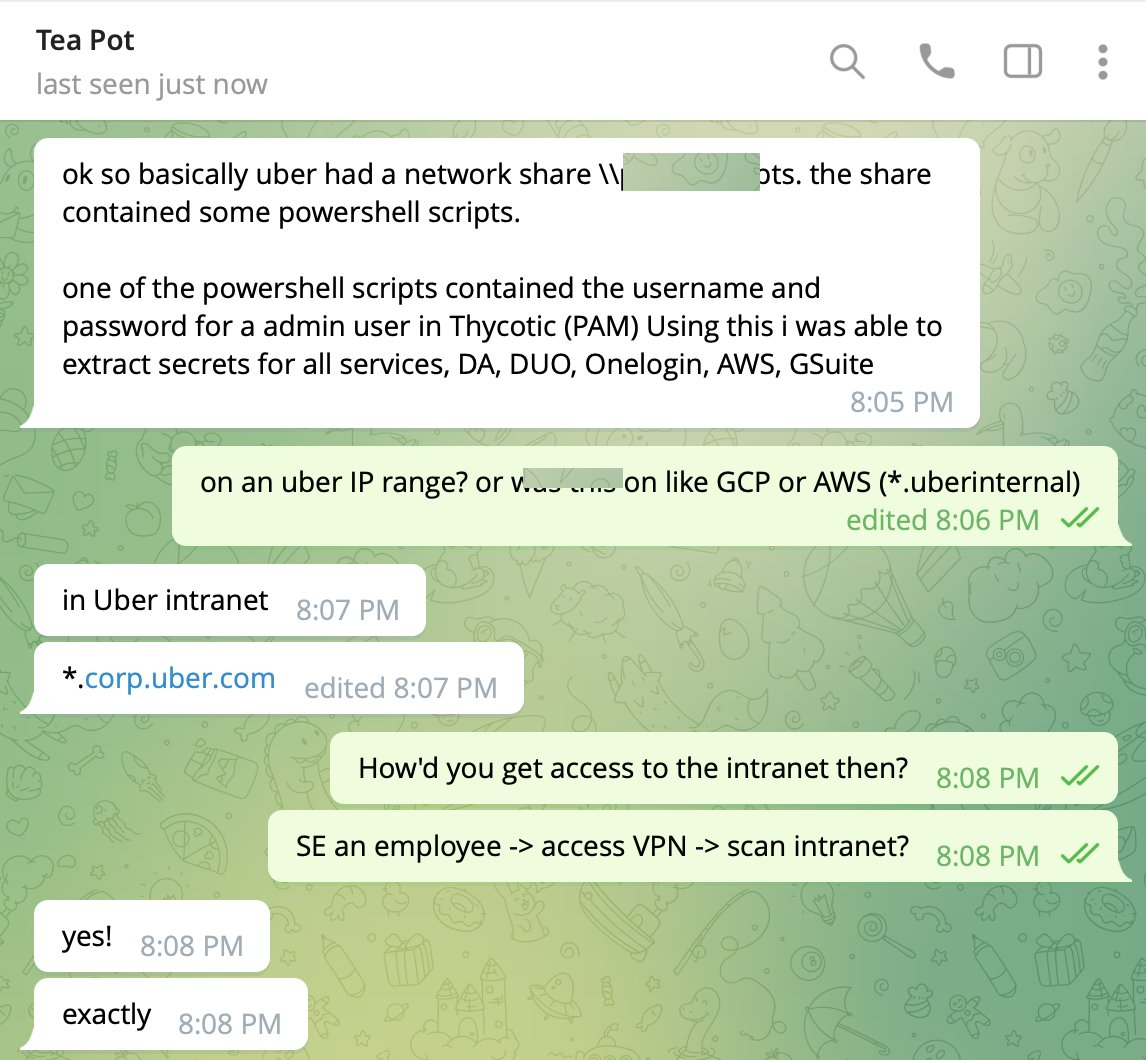 Screenshot from a private message with the hacker on Telegram