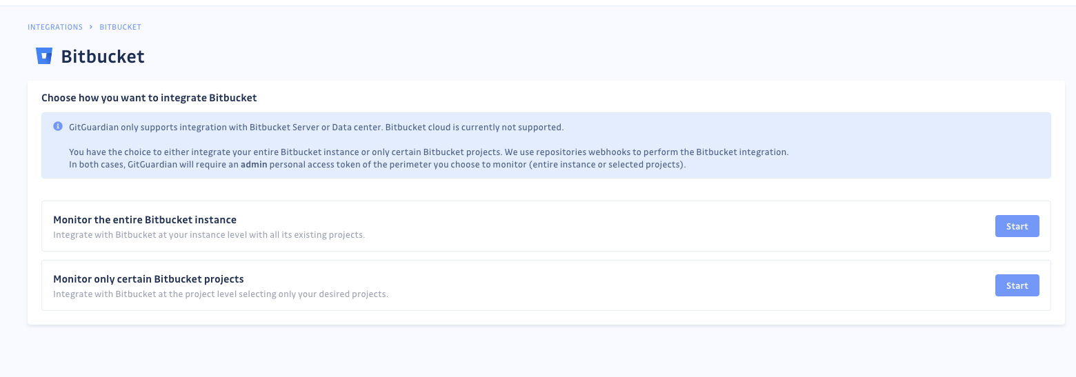 GitGuardian BitBucket integration