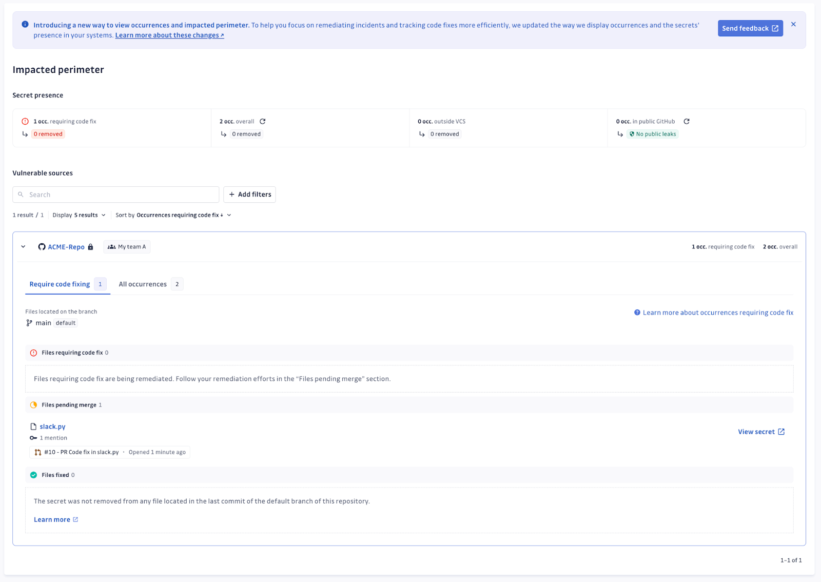 Remediation tracking with files in different states