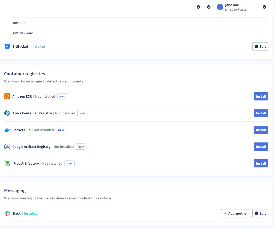 Integrating container registries as new sources to monitor