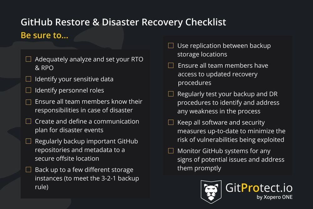 GitHub Restore and Disaster Recovery - Better Get Ready