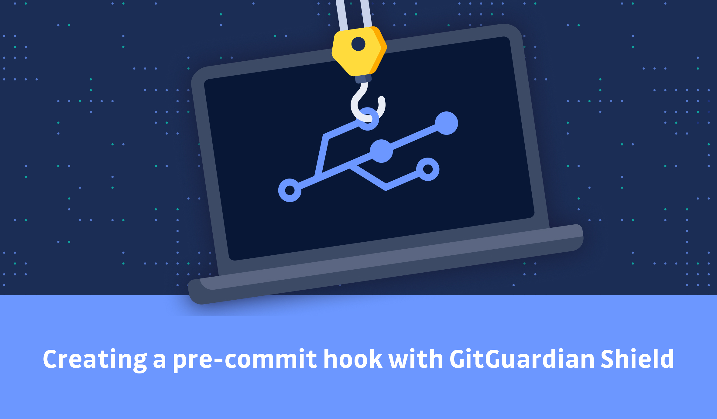 Setting up a pre-commit git hook with ggshield, the GitGuardian CLI.